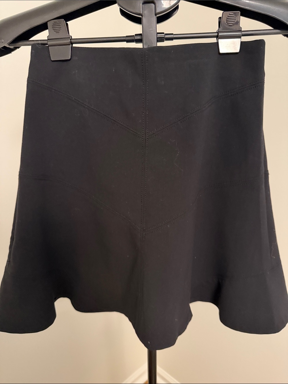 LOFT Black Flared Skort